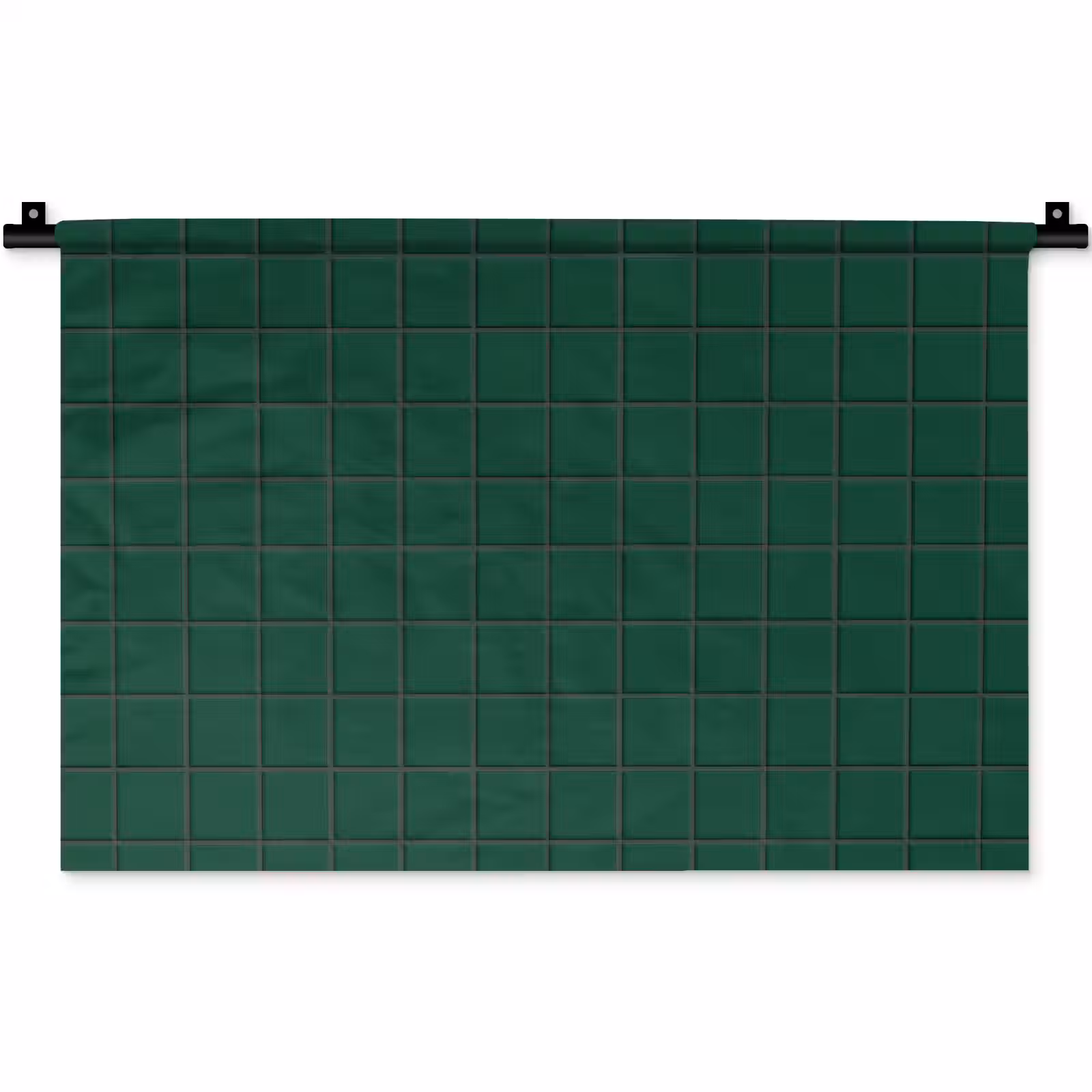 Wandkleed - Patroon - Tegels - Dennen - Groen — 1