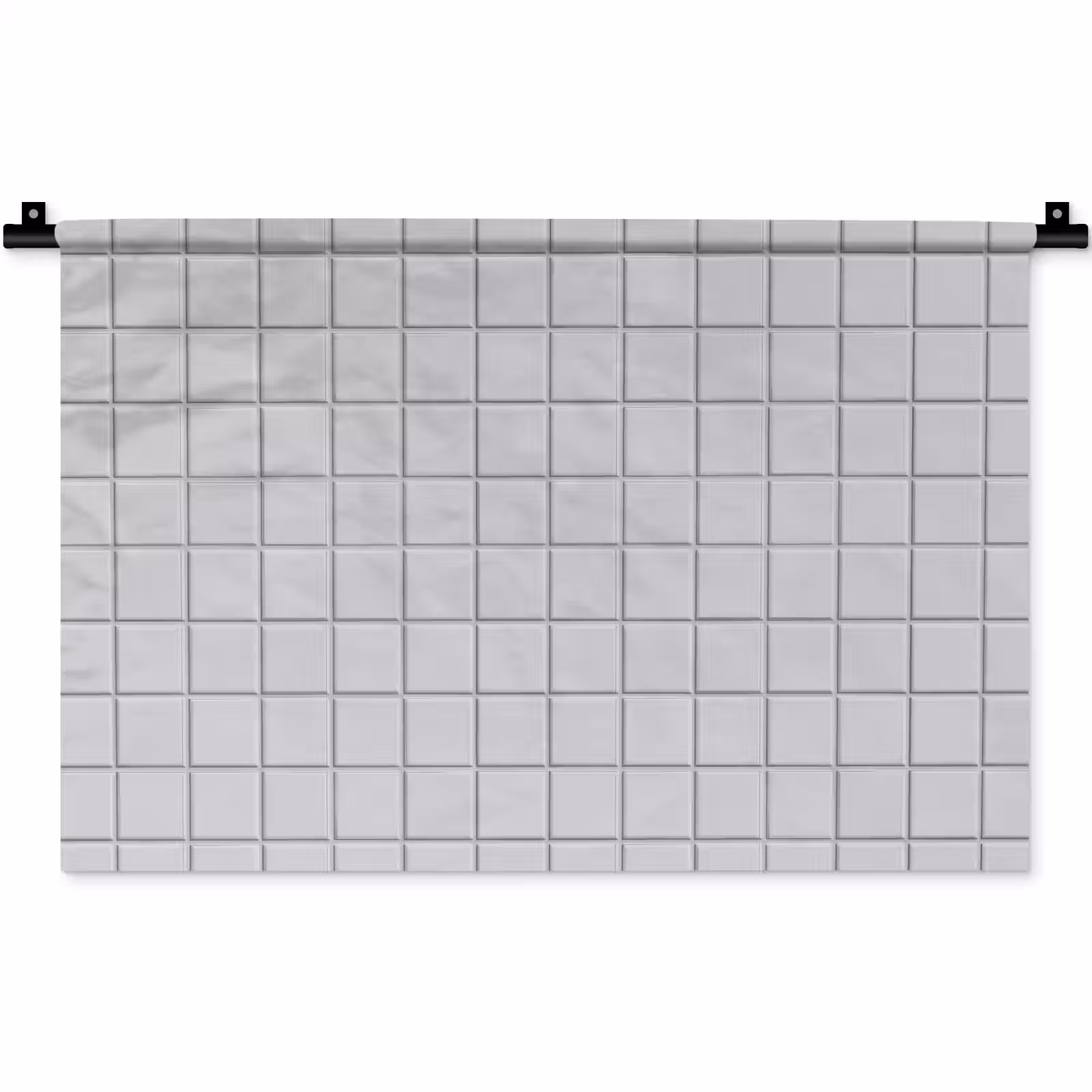 Wandkleed - Patroon - Tegels - Licht - Grijs — 1