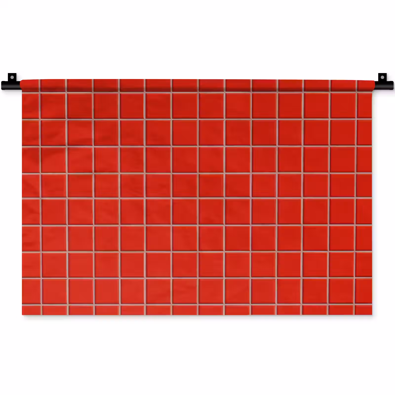 Wandkleed - Tegel - Patroon - Kersen - Rood — 1