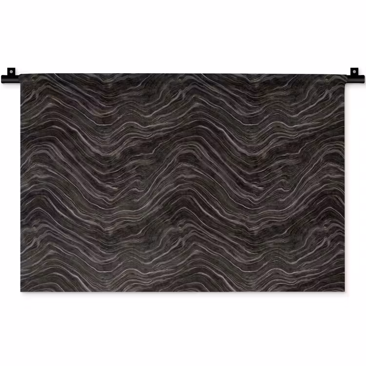 Wandkleed - Patroon - Contrast - Antraciet — 1