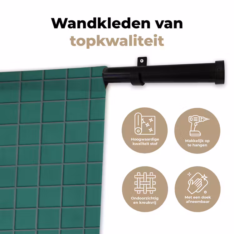 Wandkleed - Patroon - Patroon - Smaragd — 3