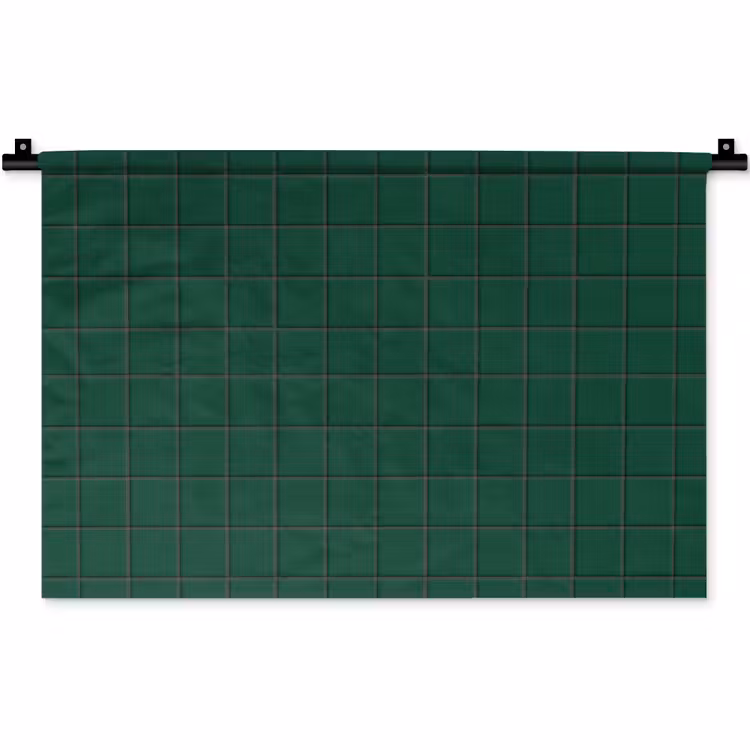 Wandkleed - Patroon - Tegels - Dennen - Groen — 1