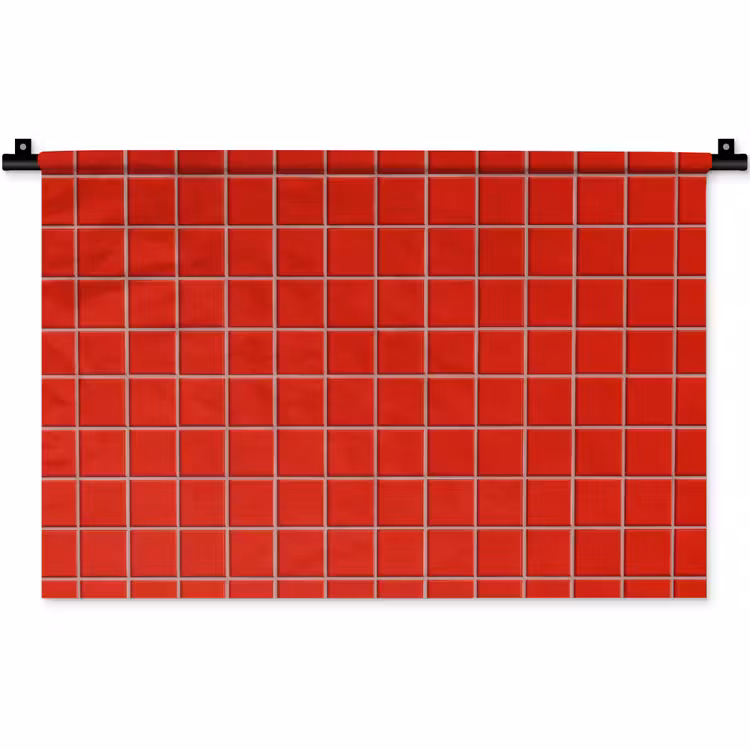 Wandkleed - Tegel - Patroon - Kersen - Rood — 1