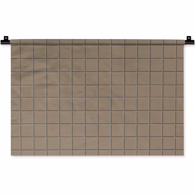 Wandkleed - Tegel - Patroon - Taupe — 1