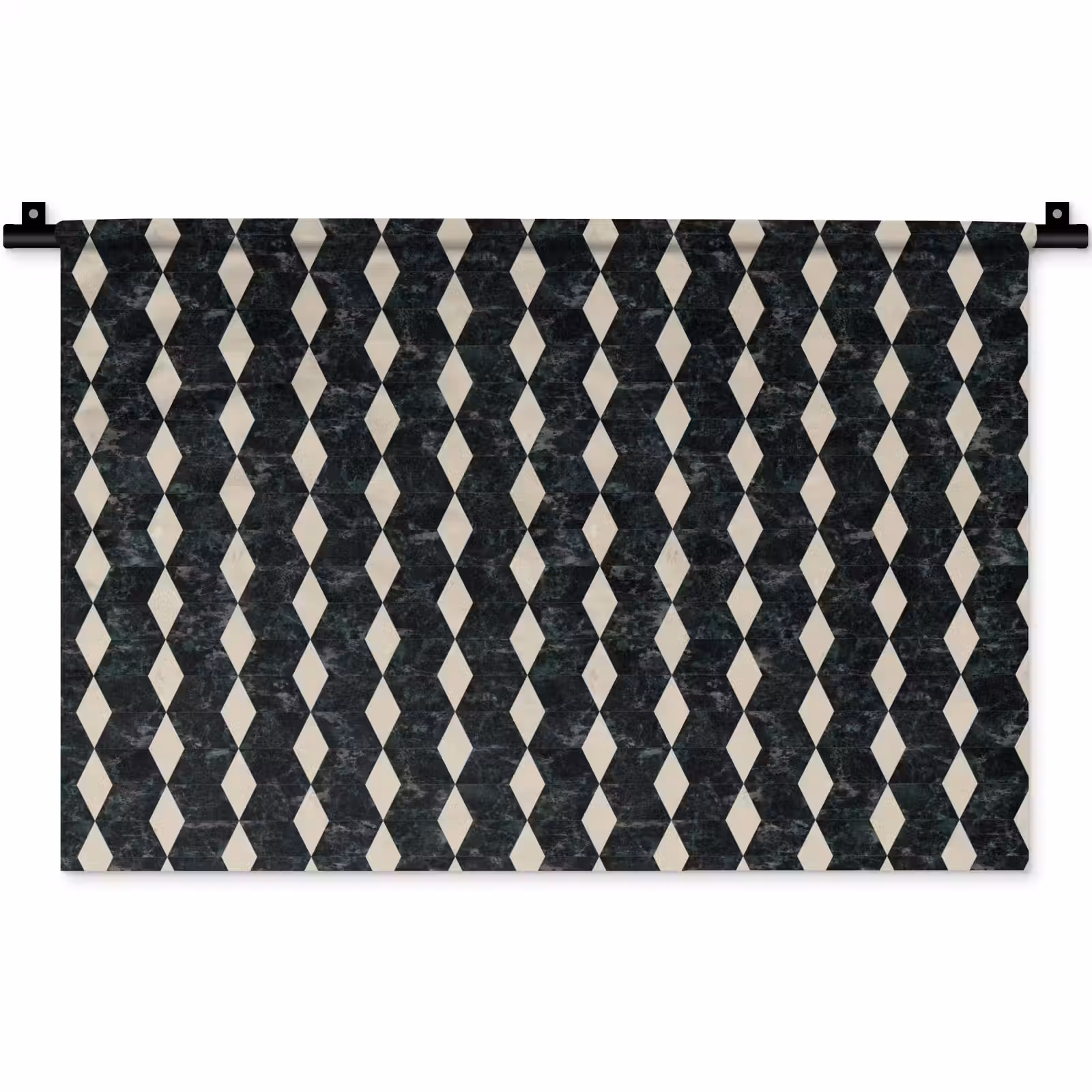 Wandkleed - Geometrisch - Patroon - Marmer - Groen — 1