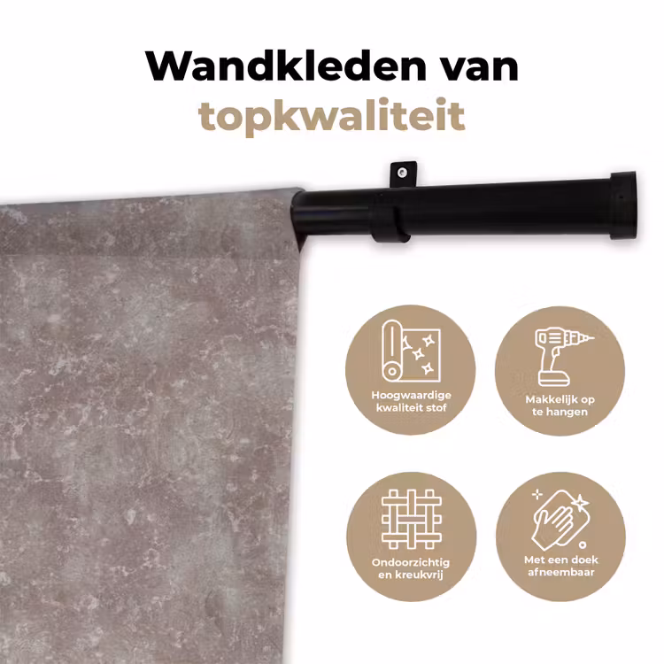 Wandkleed - Marmer - Patroon - Mauve — 3