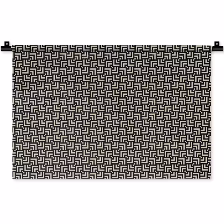 Wandkleed - Patroon - Marmer - Zwart — 1