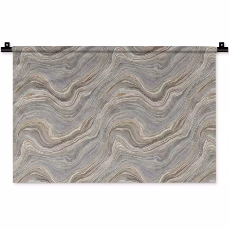Wandkleed - Patroon - Sereen - Paars - Groen — 1