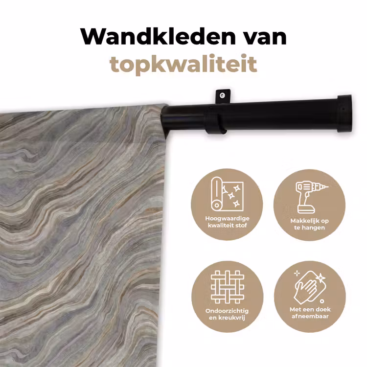 Wandkleed - Patroon - Sereen - Paars - Groen — 3