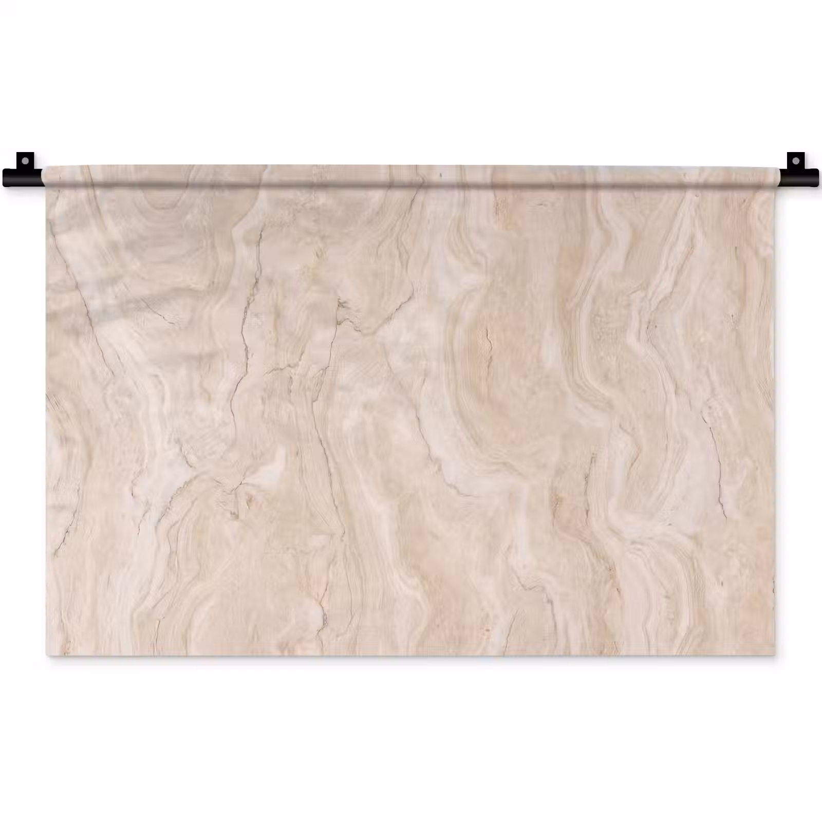 Wandkleed - Marmer - Patroon - Beige - Steen - Abstract — 1