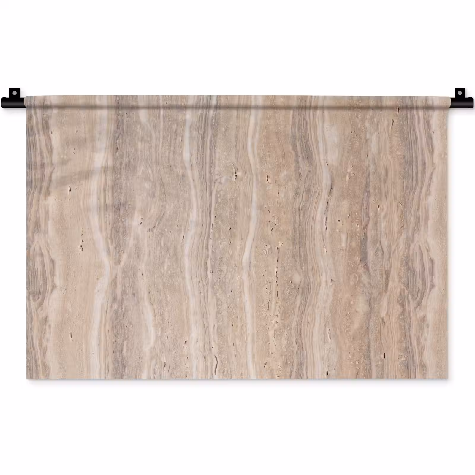 Wandkleed - Steen - Patroon - Textuur - Natuurlijk - Beige — 1
