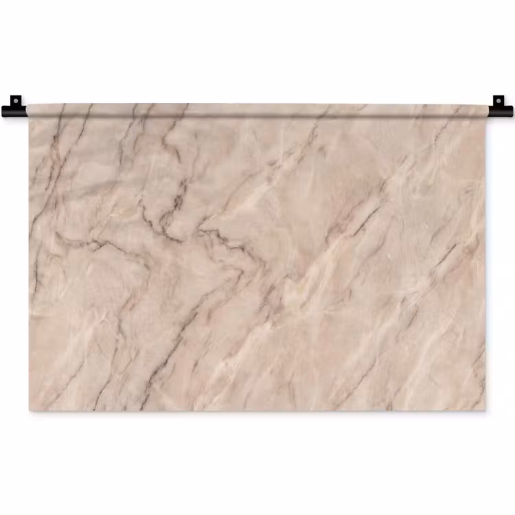 Wandkleed - Marmer - Patroon - Abstract - Modern - Beige — 1