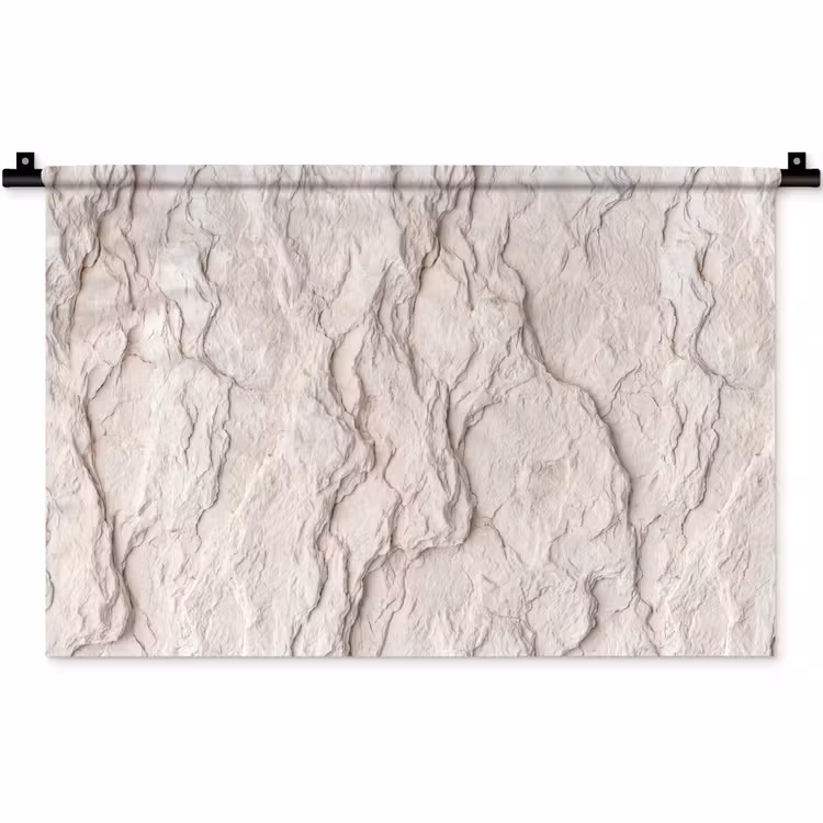 Wandkleed - Rots - Structuur - Natuur - Beige - Abstract — 1
