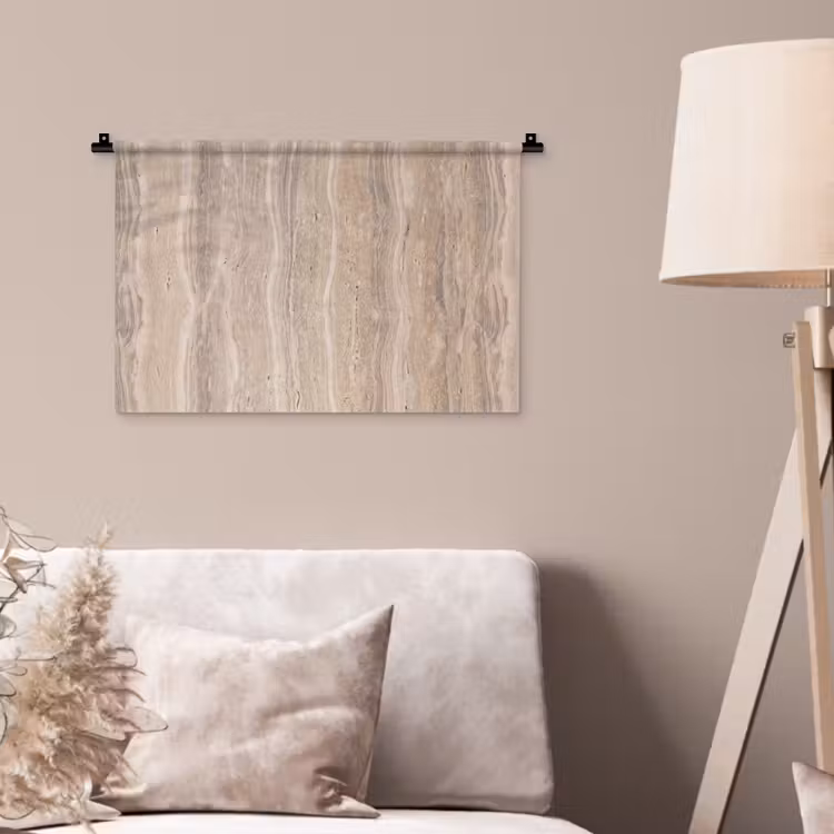 Wandkleed - Steen - Patroon - Textuur - Natuurlijk - Beige — 2