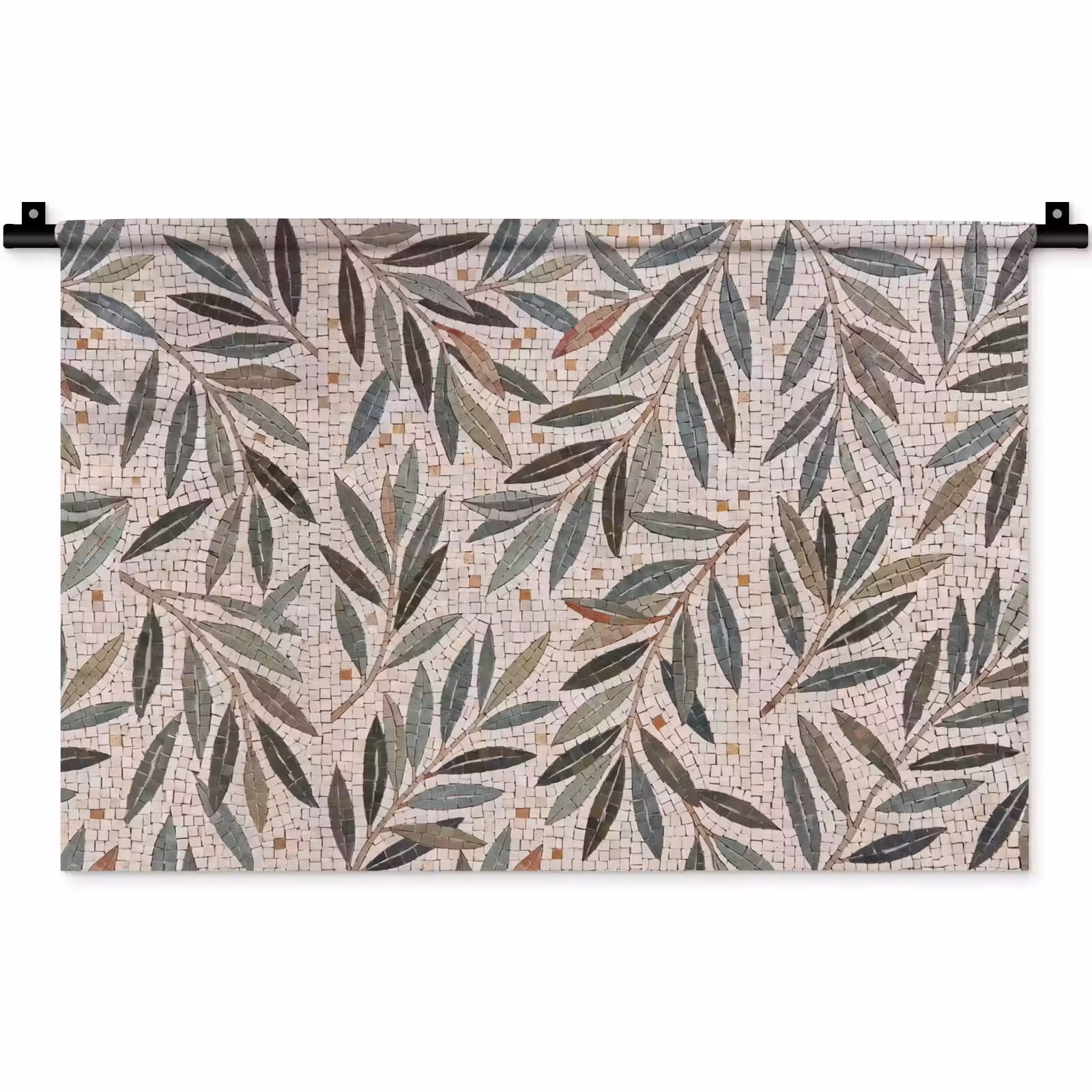 Wandkleed - Plant - Blad - Mozaïek - Groen — 1
