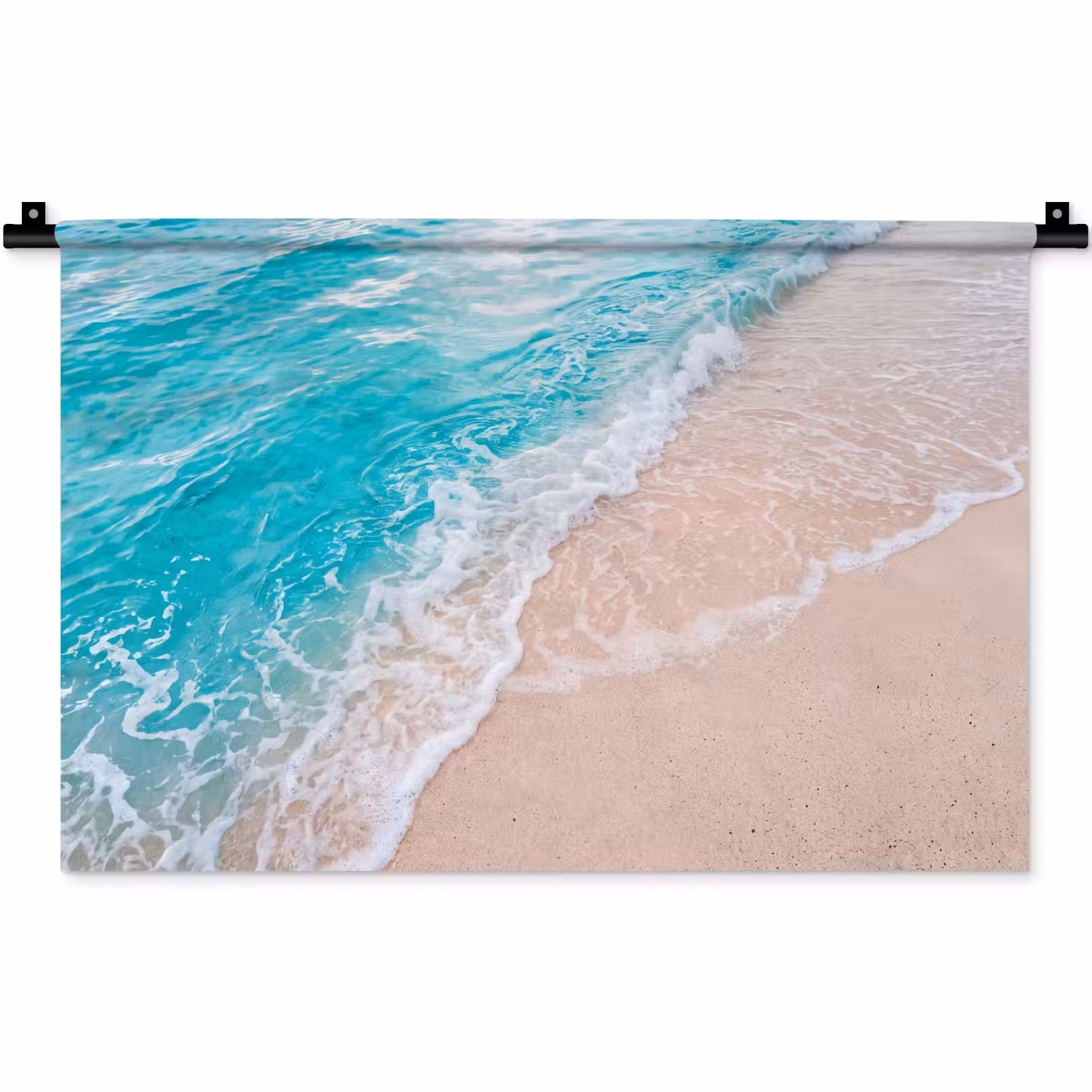 Wandkleed - Strand - Zee - Golf - Natuur - Blauw — 1