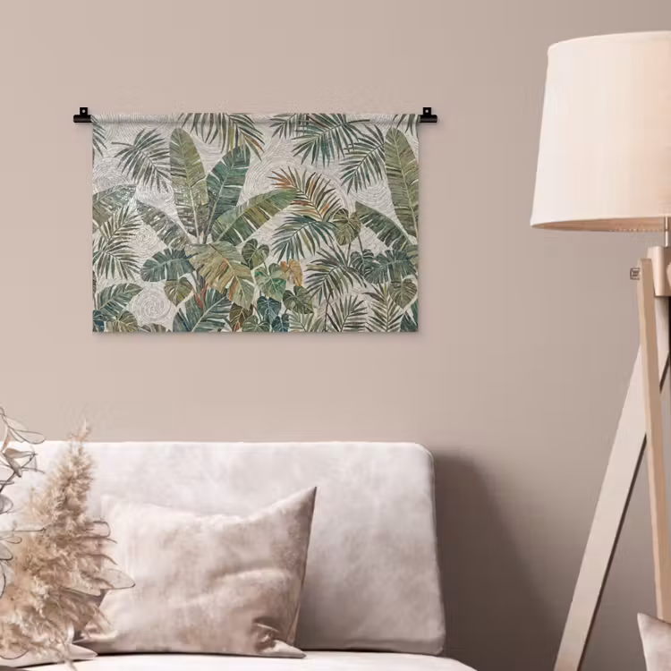 Wandkleed - Planten - Tropisch - Mozaïek - Natuur - Groen — 2