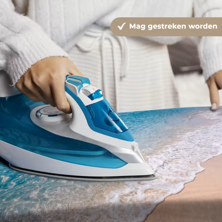 Wandkleed - Strand - Water - Natuur - Blauw - Beige — 6