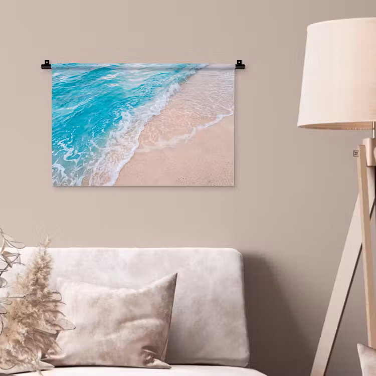 Wandkleed - Strand - Zee - Golf - Natuur - Blauw — 2