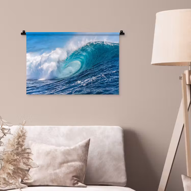 Wandkleed - Golf - Oceaan - Water - Dynamisch - Blauw — 2