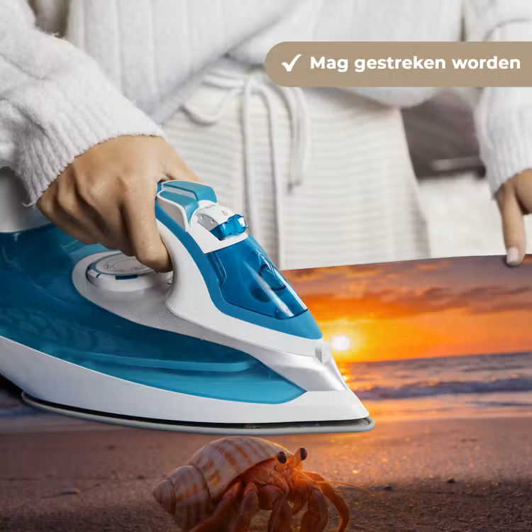 Wandkleed - Kreeft - Strand - Natuur - Zonsondergang - Oranje — 6