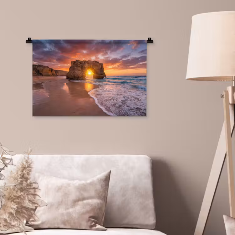 Wandkleed - Kust - Rots - Zonsondergang - Zee - Natuur — 2