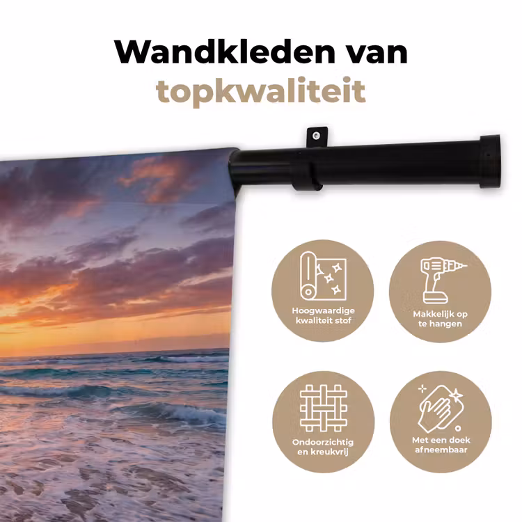 Wandkleed - Kust - Rots - Zonsondergang - Zee - Natuur — 3
