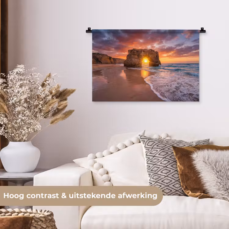 Wandkleed - Kust - Rots - Zonsondergang - Zee - Natuur — 4