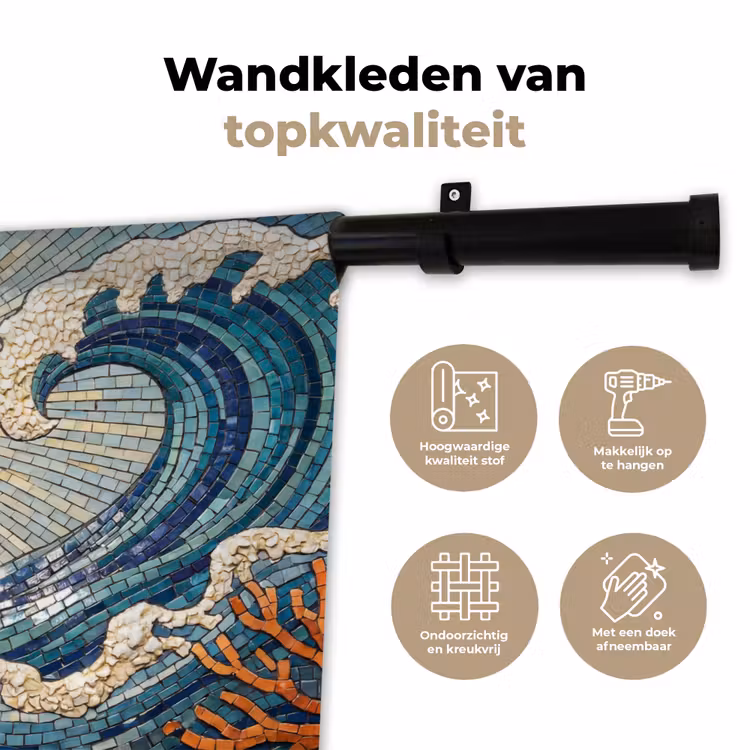 Wandkleed - Onderwater - Koraal - Vis - Natuur - Kunst — 3