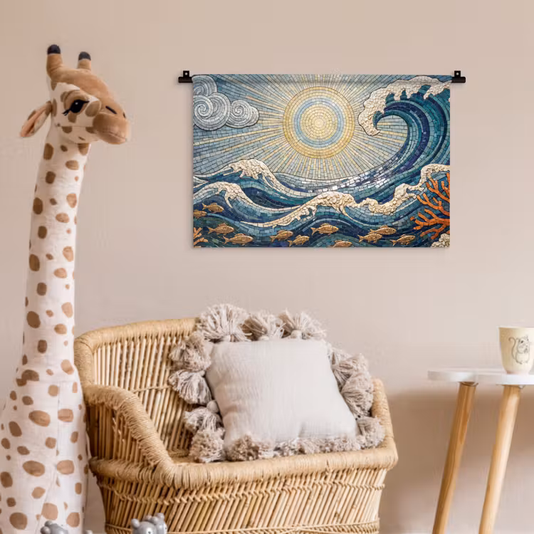 Wandkleed - Onderwater - Koraal - Vis - Natuur - Kunst — 5