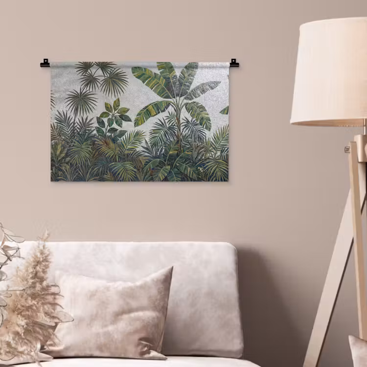 Wandkleed - Planten - Tropisch - Mozaïek - Groen - Natuur — 2