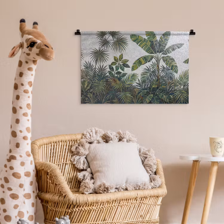 Wandkleed - Planten - Tropisch - Mozaïek - Groen - Natuur — 5