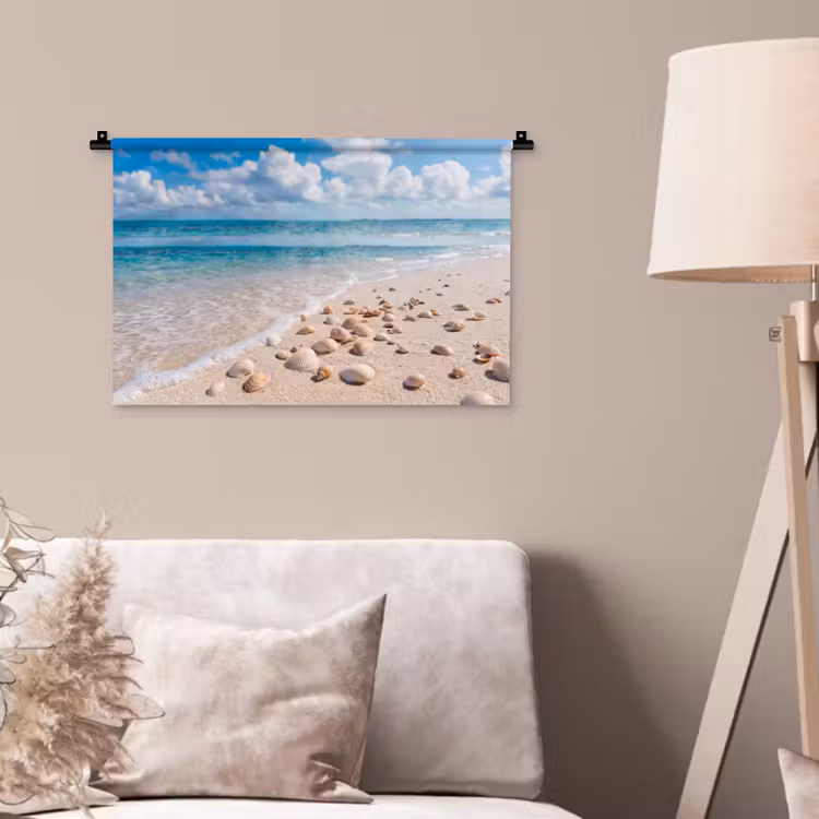 Wandkleed - Schelpen - Strand - Natuur - Beige — 2