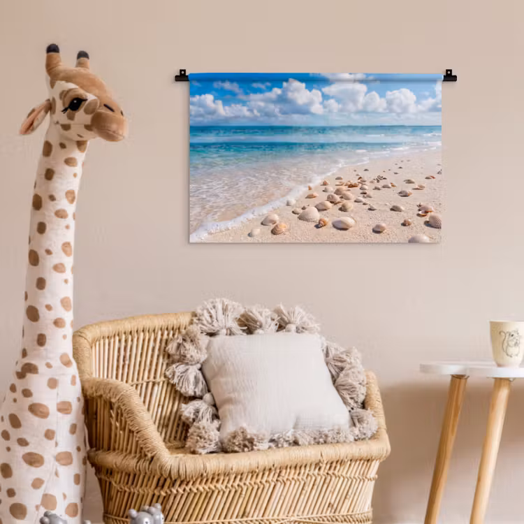 Wandkleed - Schelpen - Strand - Natuur - Beige — 5