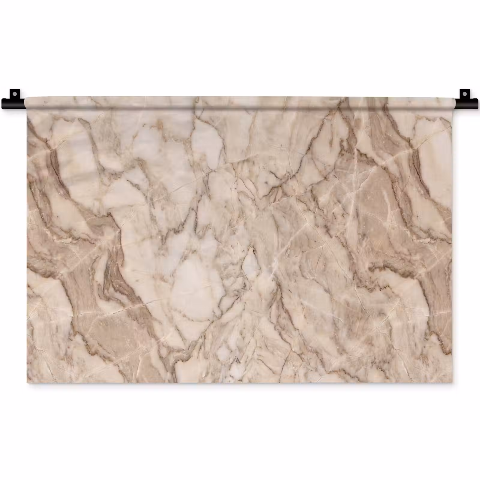 Wandkleed - Marmer - Aderen - Textuur - Beige - Modern — 1