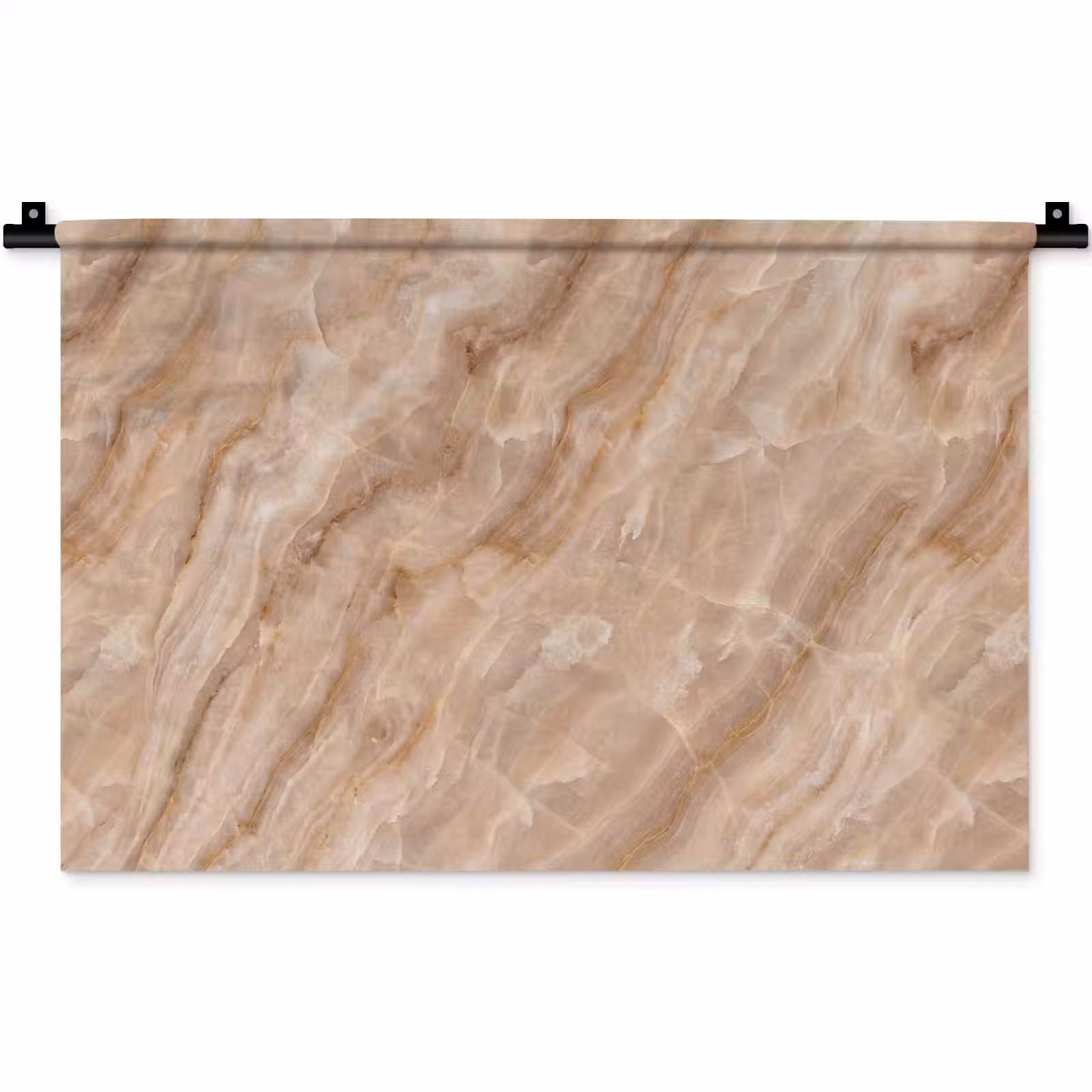 Wandkleed - Steen - Ader - Natuur - Modern - Beige — 1