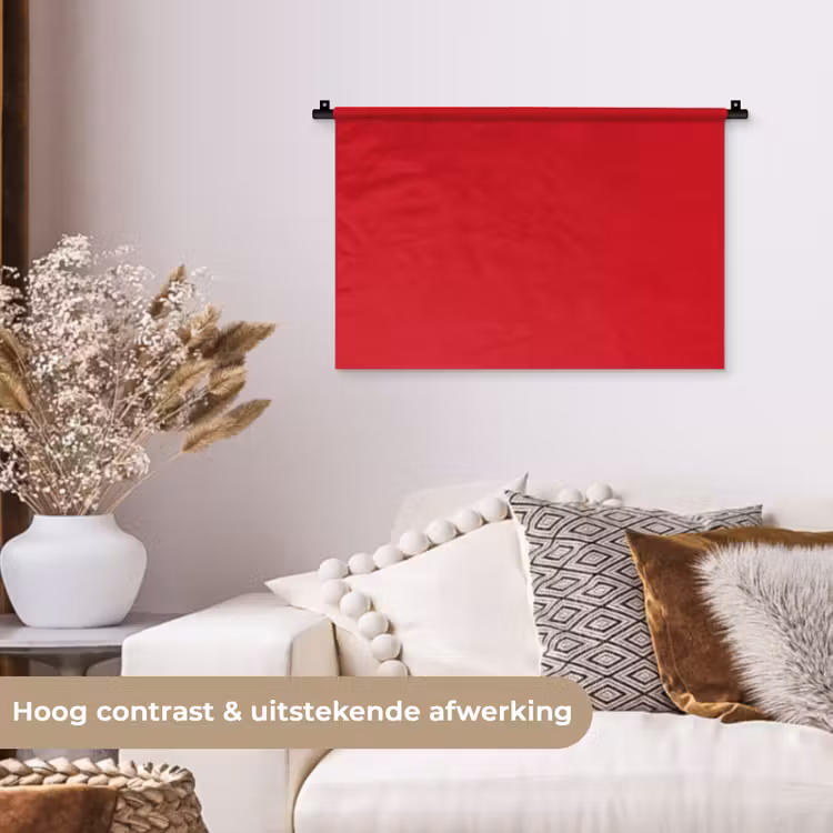 Wandkleed - Crimson - Velvet - Rood — 4
