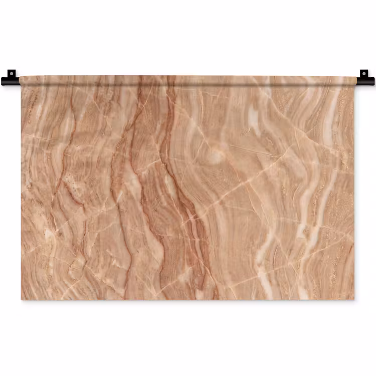 Wandkleed - Marmer - Ader - Natuur - Abstract - Beige — 1