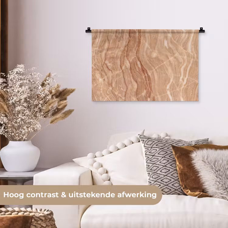 Wandkleed - Marmer - Ader - Natuur - Abstract - Beige — 4