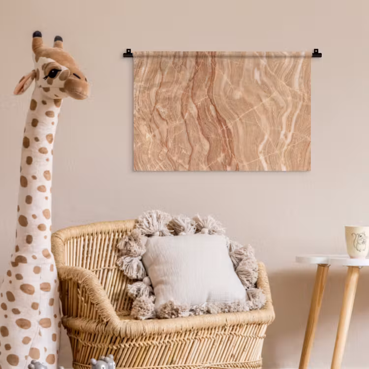 Wandkleed - Marmer - Ader - Natuur - Abstract - Beige — 5