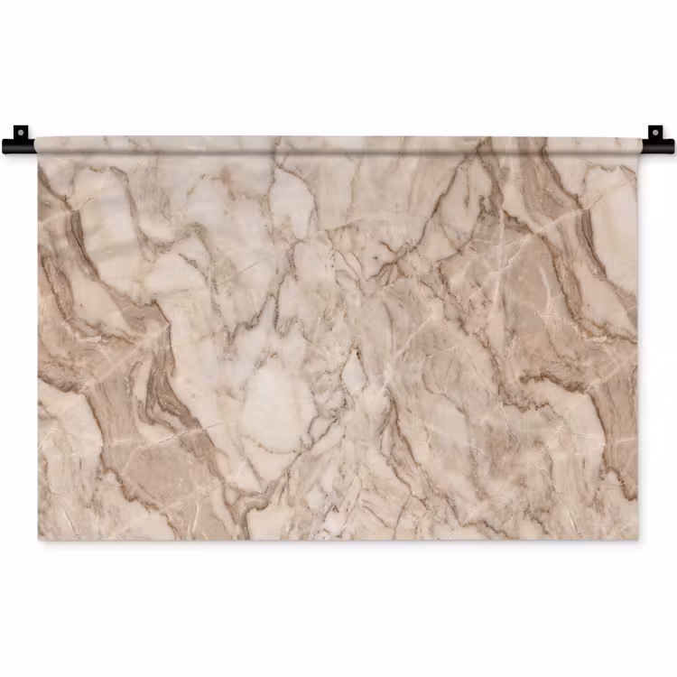 Wandkleed - Marmer - Aderen - Textuur - Beige - Modern — 1