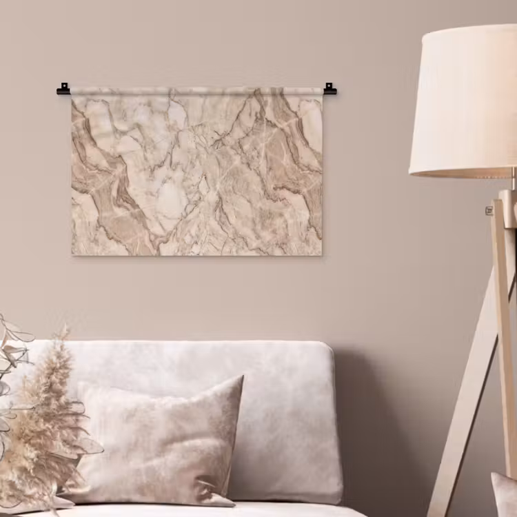 Wandkleed - Marmer - Aderen - Textuur - Beige - Modern — 2