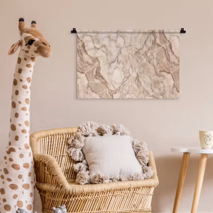 Wandkleed - Marmer - Aderen - Textuur - Beige - Modern — 5