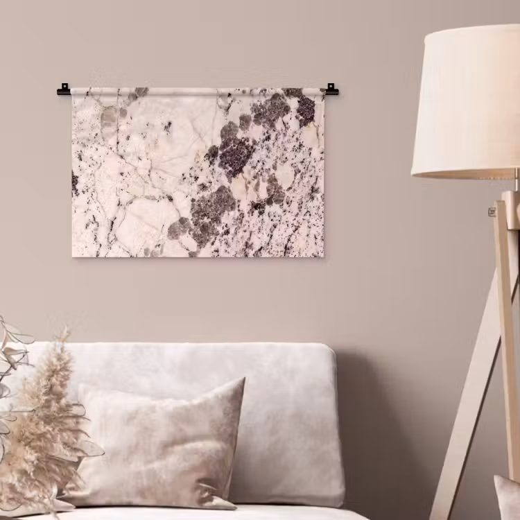 Wandkleed - Natuursteen - Patroon - Abstract - Beige - Grijs — 2