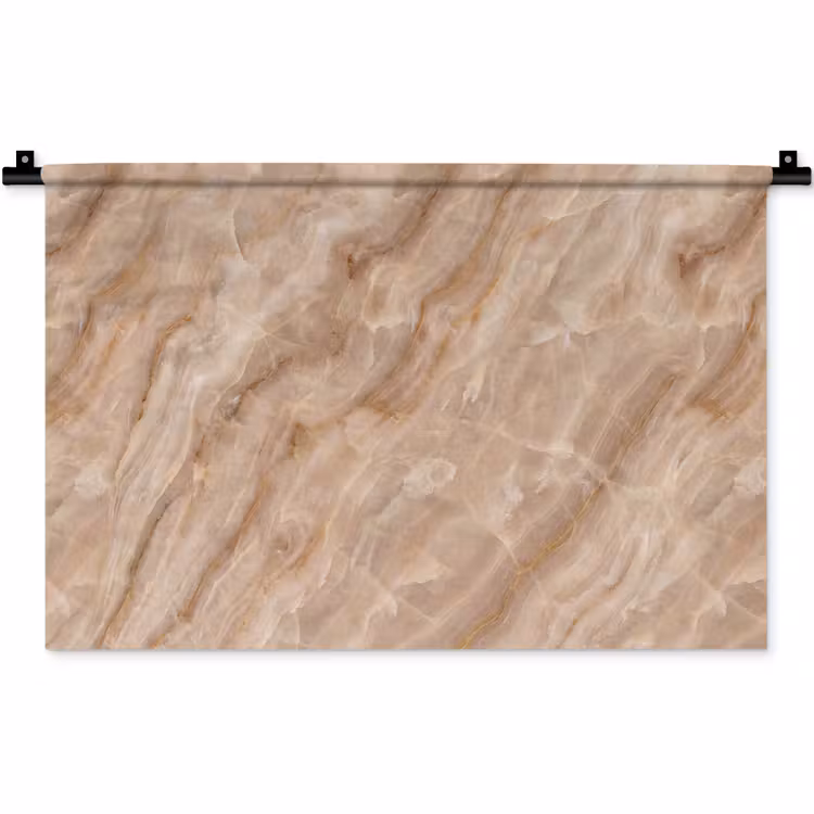 Wandkleed - Steen - Ader - Natuur - Modern - Beige — 1