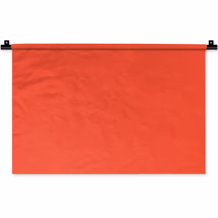 Wandkleed - Burnt - Coral - Oranje — 1