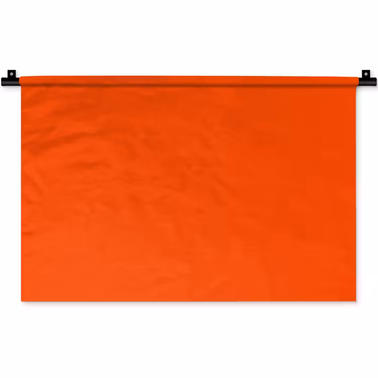 Wandkleed - Fiery - Tangerine - Oranje — 1