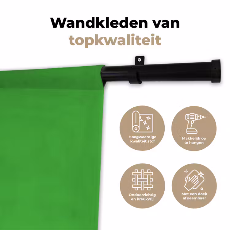Wandkleed - Kelly - Green - Groen — 3