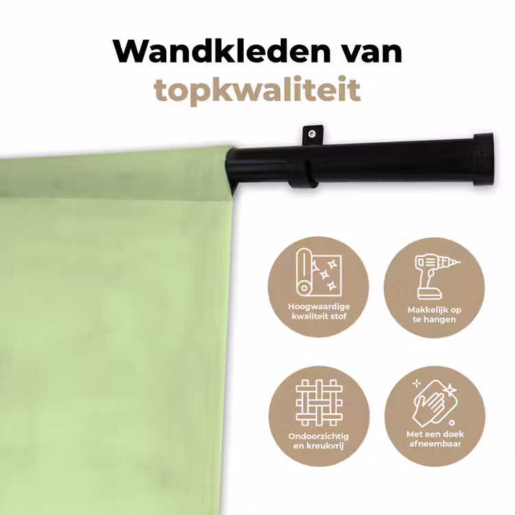 Wandkleed - Light - Lime - Groen — 3
