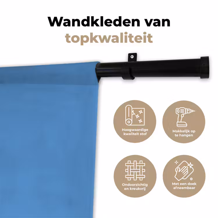 Wandkleed - Cornflower - Blue - Blauw — 3